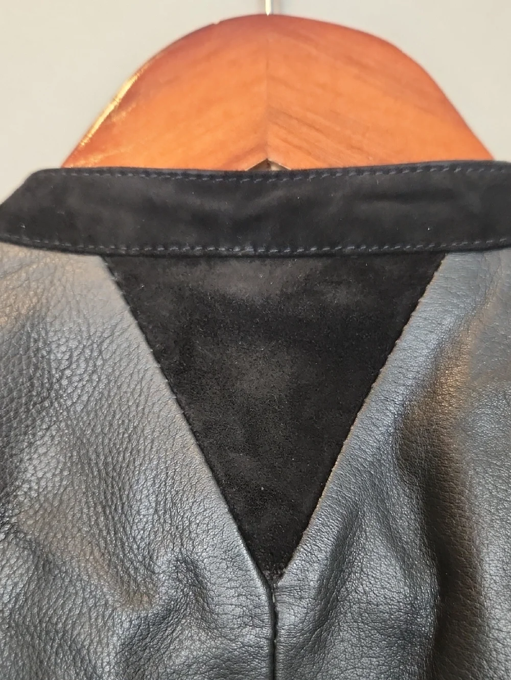 NWT‎ Tan & Brun Genuine Leather Moto Jacket In Black Size Large 40